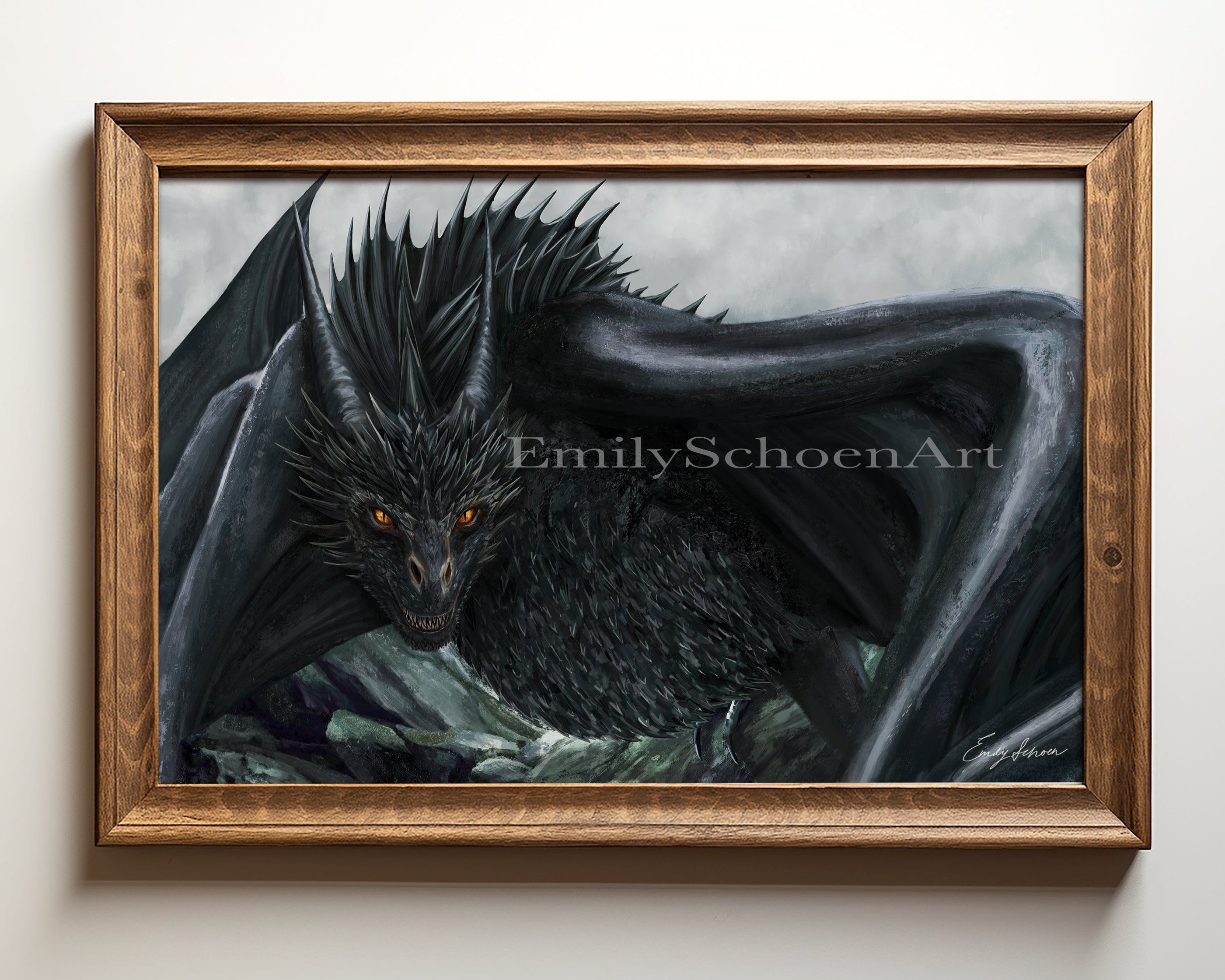 Burning Gaze Art Print