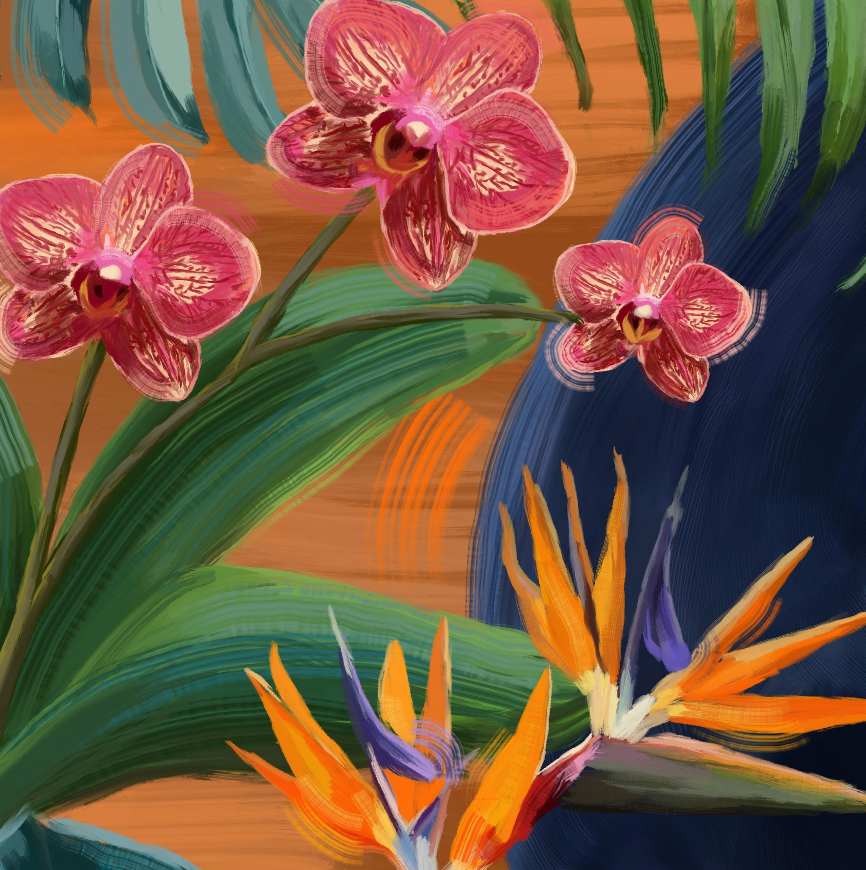 Tropical Shadow Art Print