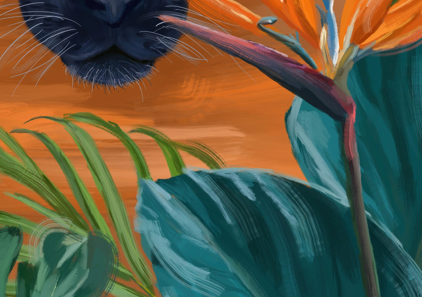 Tropical Shadow Art Print
