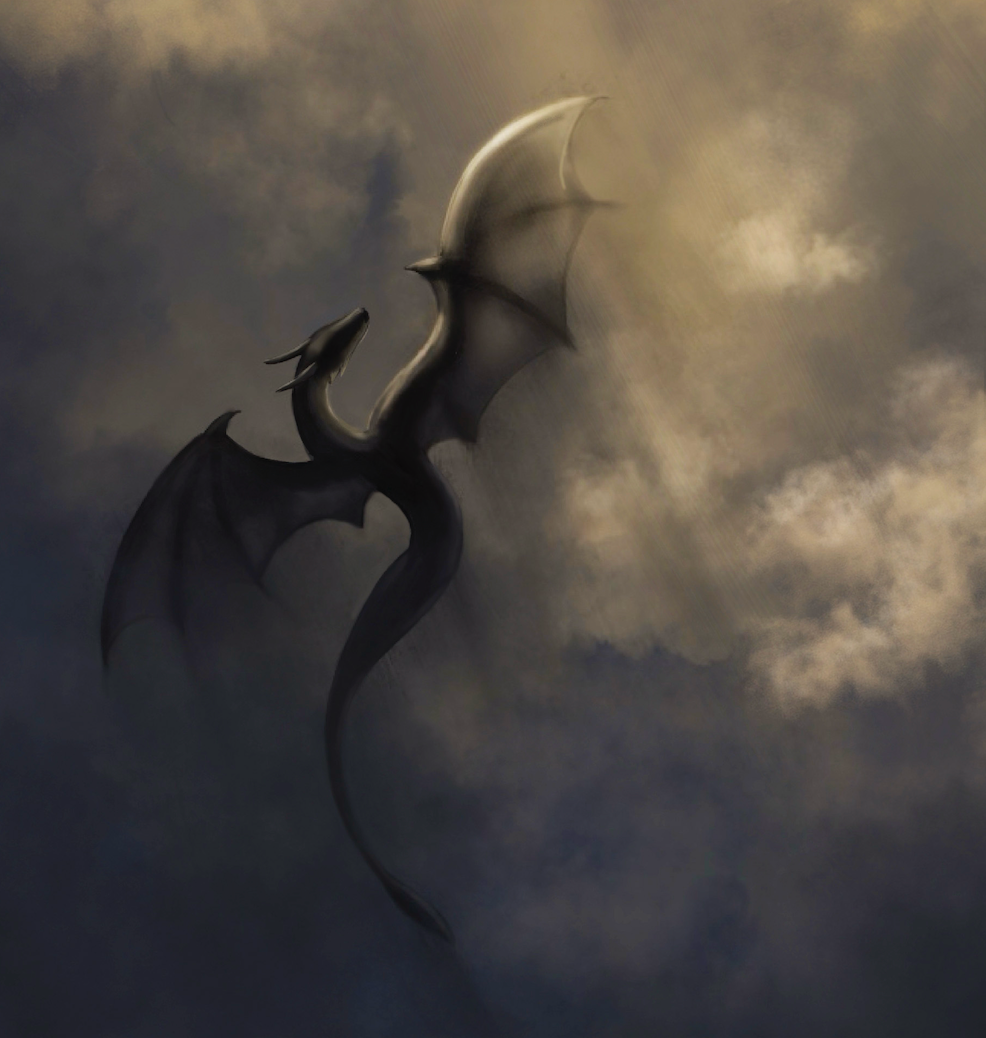 Dragons In Flight Art Print