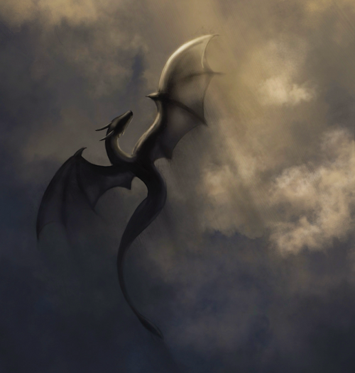 Dragons In Flight Art Print