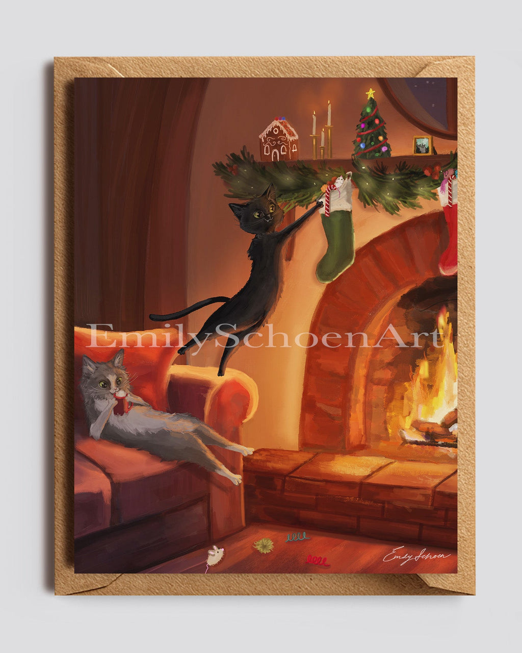 Holiday Cats Card